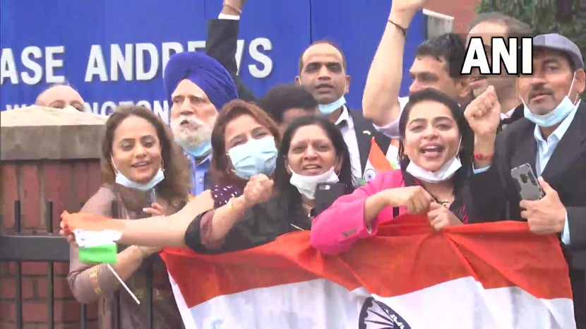 Indian Americans welcome PM Modi in Washington