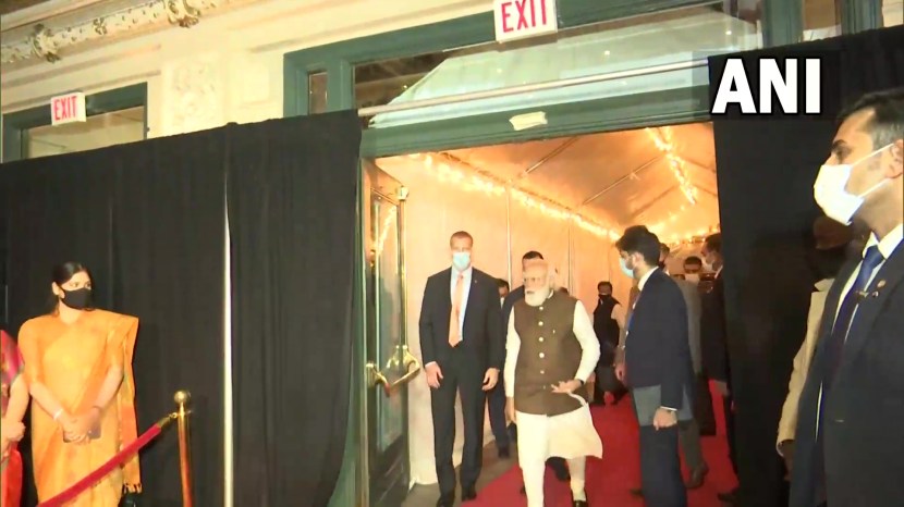 Indian Americans welcome PM Modi in Washington