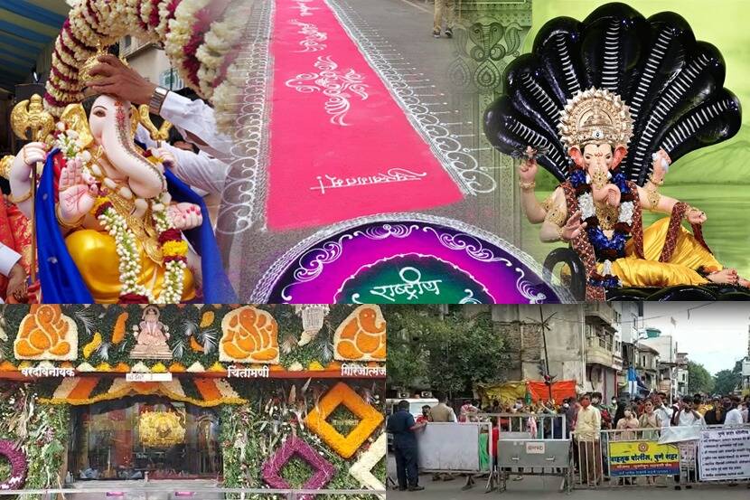 Ganesh Visarjan 2021 Mumbai Lalbagcha raja pune dagdusheth ganpati ...
