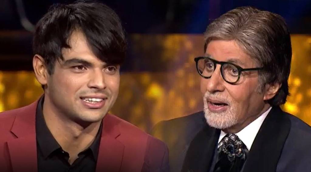 neeraj chopra, amitabh bachchan, kbc 13,