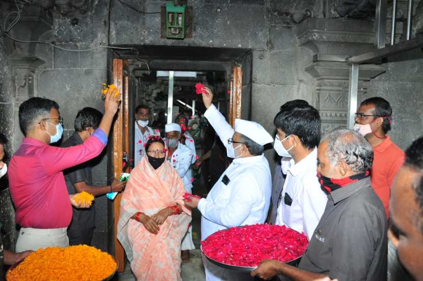 Pandharpur Shri Vitthal Rukimini Mandir Navratri 2021 Photos