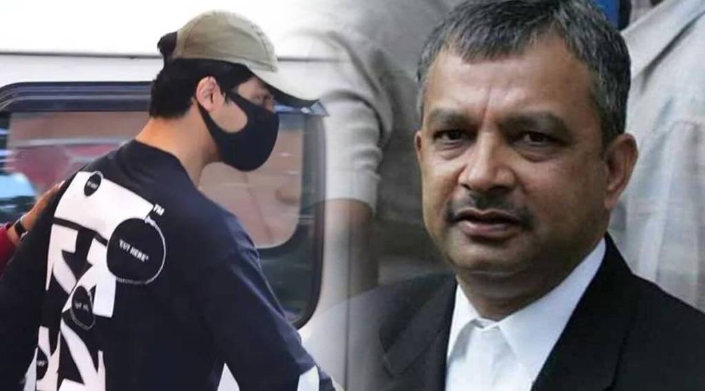 आर्यन खान आणि त्याचे वकील सतीश मानेशिंदे