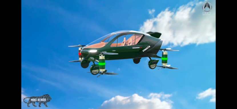 हायब्रिड फ्लाइंग कार १२० किमी प्रतितास वेगाने ६० मिनिटे उडू शकते.