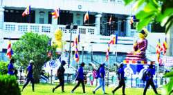करोना नियम पाळून महामानवाला अभिवादन