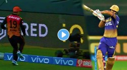 IPL 2021 : अरेरे..! नितीश राणाच्या ‘त्या’ चौकारामुळं झालं मोठं नुकसान; पाहा VIDEO