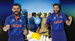 T20 WC : पाकिस्तानला सामोरं जाण्यापूर्वी विराट-रोहित झाले आक्रमक; पाहा VIDEO