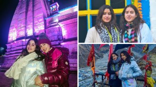 Janhvi Kapoor Sara Ali Khan Kedarnath Temple Photos