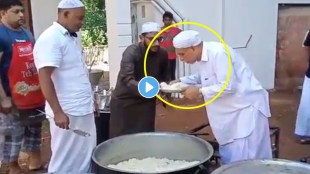 Maulana is spitting on food