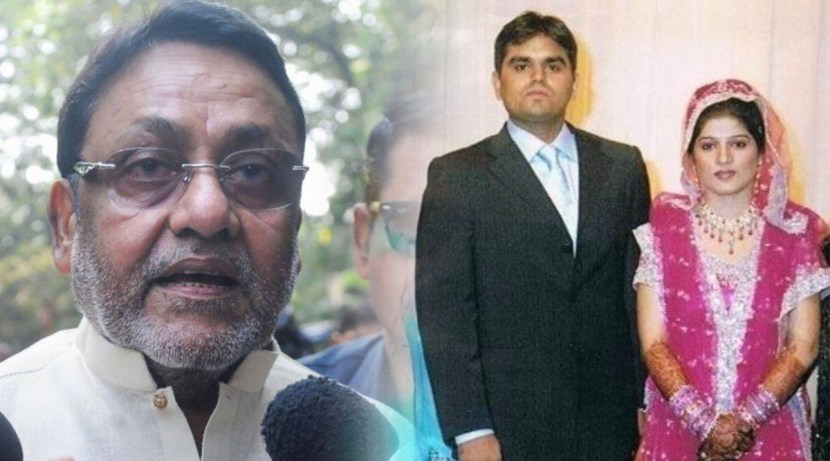 ६ ऑक्टोबरपासून समीर दाऊद वानखेडे यांचे अनेक फर्जीवाडे उघड करण्याचे काम सुरू केले आहे. ५० दिवसात आर्यन खान ड्रग्ज प्रकरणात कसे अपहरण करण्यात आले. २५ कोटींची डील १८ कोटींवर झाली हे उघड झाले आहे. जन्माच्या दाखल्यात, शाळेच्या दाखल्यात फेरफार केले. बोगस प्रमाणपत्र घेऊन नोकरी मिळवली. अल्पवयीन असताना ज्ञानदेव वानखेडे यांनी समीर वानखेडेंच्या नावाने परमिट रुमचे लायसन्स घेतले. आम्ही हे सर्व समोर आणले आहे असं यावेळी नवाब मलिक यांनी सांगितलं.