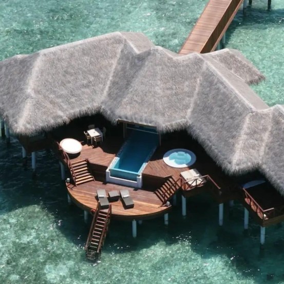 Pooja Hegde Maldives Vacation Luxury Hotel Huvafen Fushi Maldives one night charges