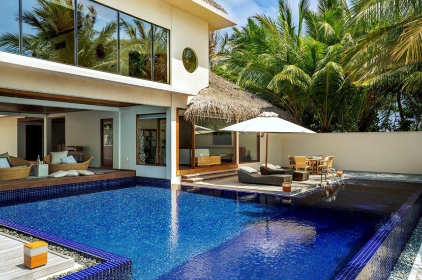Pooja Hegde Maldives Vacation Luxury Hotel Huvafen Fushi Maldives one night charges