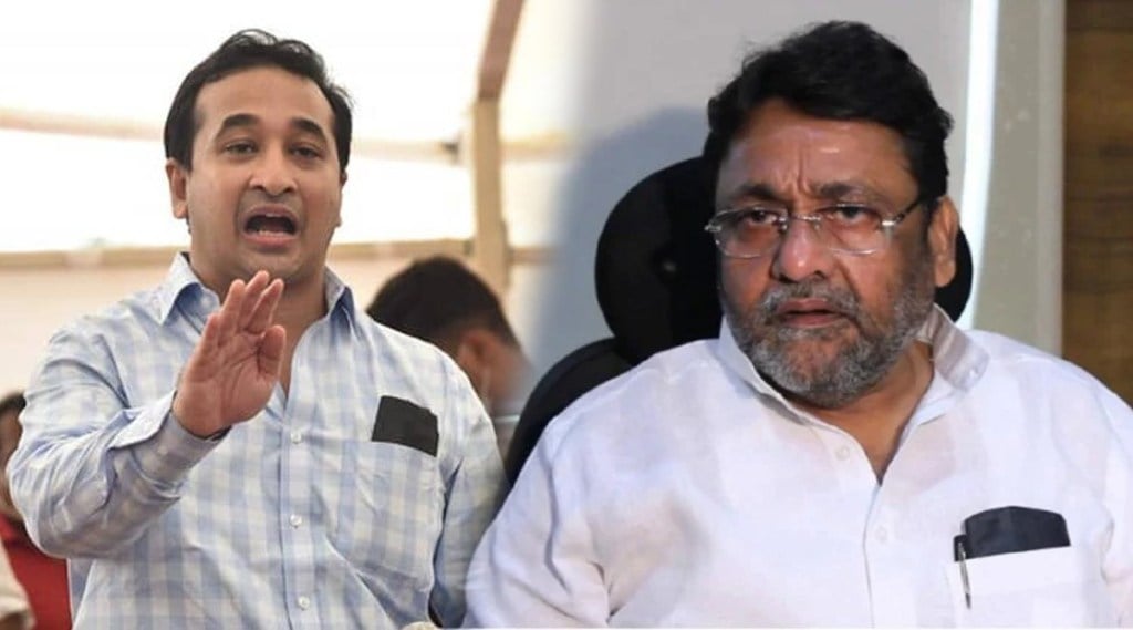 nitesh rane nawab malik