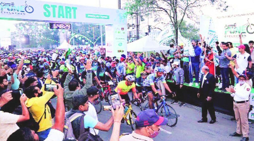 सायकल फेरीत तीन हजार सायकलपटूंचा सहभाग