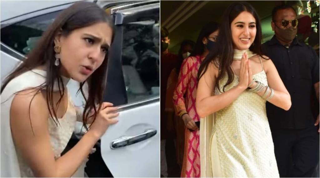 sara ali khan, sara ali khan video, sara ali khan paps video, sara ali khan paparazzis, sara ali khan sorry paps, sara ali sorry, sara unko sorry bolna, sara security, sara ali khan security photographers,