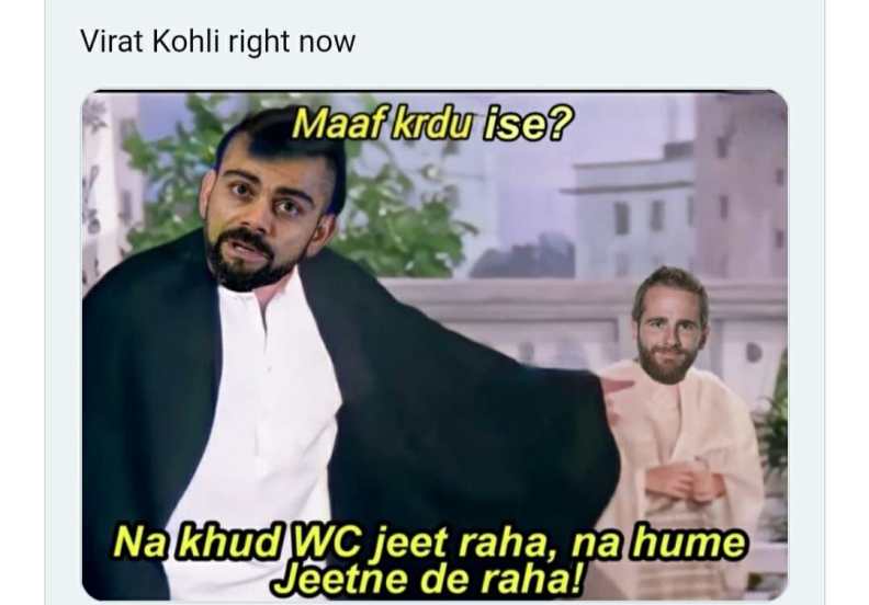 विराट कोहलीची प्रतक्रिया काय असेल यावरही नेटीझन्से मिम्स बनवले आहेत.