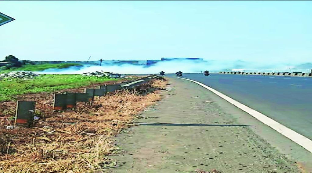 आगीच्या धुरातून प्रवास