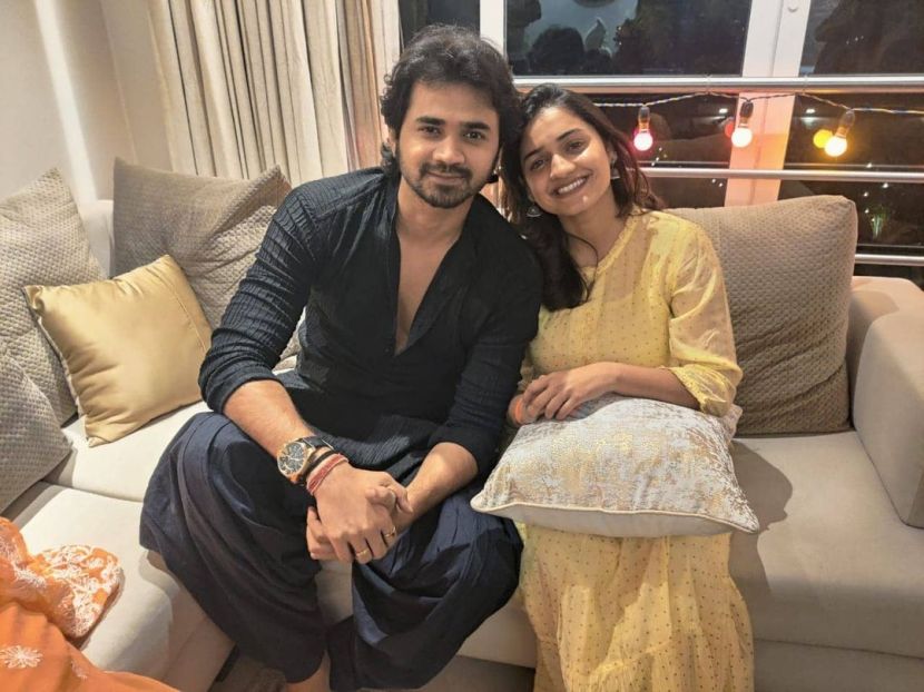 Hruta Durgule Prateek Shah Engagement Photos