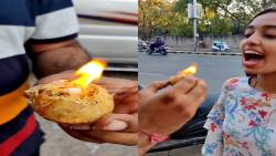 सोशल मीडियावर आगीसारखा पसरतोय ‘फायर पाणीपुरी’चा VIRAL VIDEO, पाहून तुम्ही व्हाल हैराण!