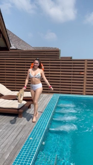 Shraddha Arya Honeymoon Bikini