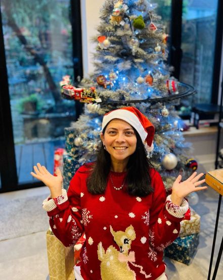 Sonalee Kulkarni Christmas 2021 Celebration