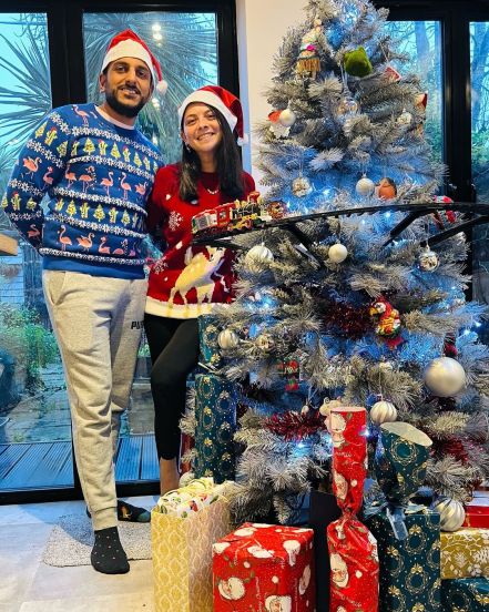 Sonalee Kulkarni Christmas 2021 Celebration