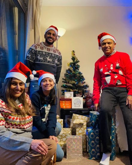 Sonalee Kulkarni Christmas 2021 Celebration