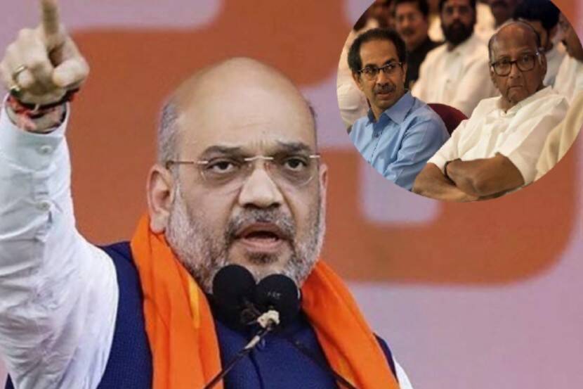 ज्यांच्याबरोबर दोन पिढ्या वाद घातला त्यांच्या मांडीवर जाऊन शिवसेना बसली, अशा शब्दांत शहा यांनी शिवसेनेवर टीकास्त्र सोडले.
