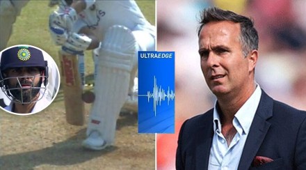IND vs NZ michael vaughan reacts on virat kohlis dismissal