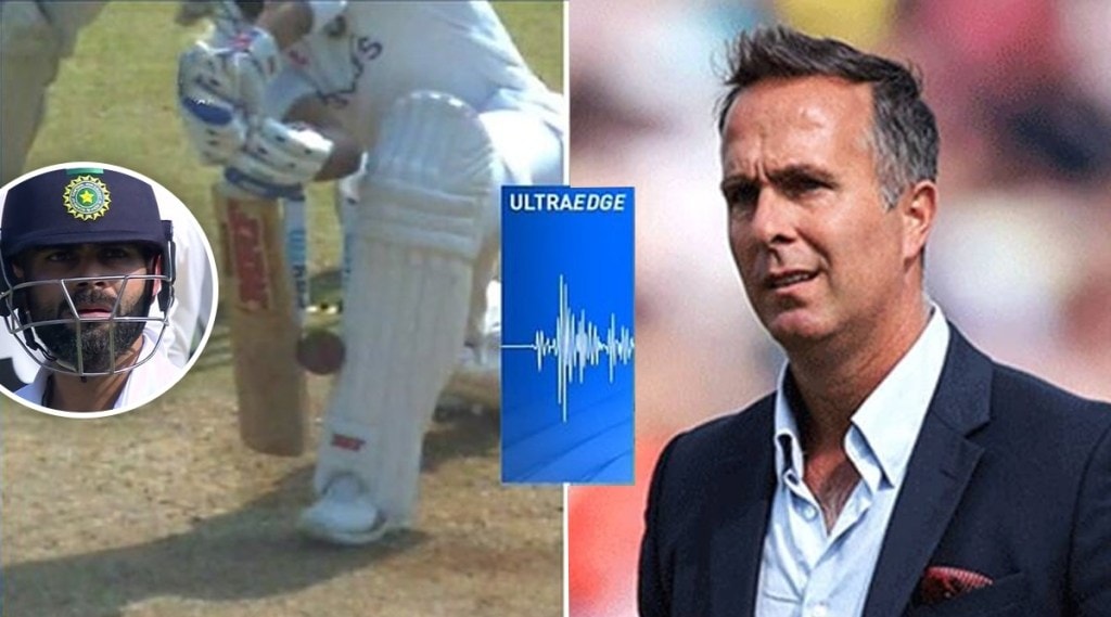 IND vs NZ michael vaughan reacts on virat kohlis dismissal