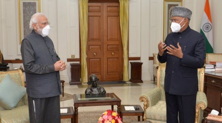 President Ram Nath Kovind met Prime Minister Narendra Modi President Ram Nath Kovind met Prime Minister Narendra Modi