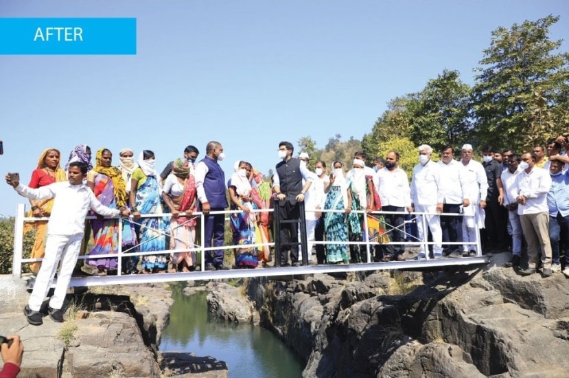 Maharashtra Minister Aaditya Thackeray today inaugurated a bridge in Shendripada of Nashik