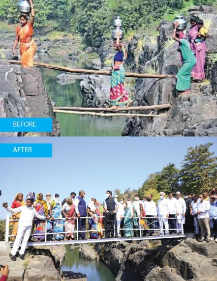 Maharashtra Minister Aaditya Thackeray today inaugurated a bridge in Shendripada of Nashik