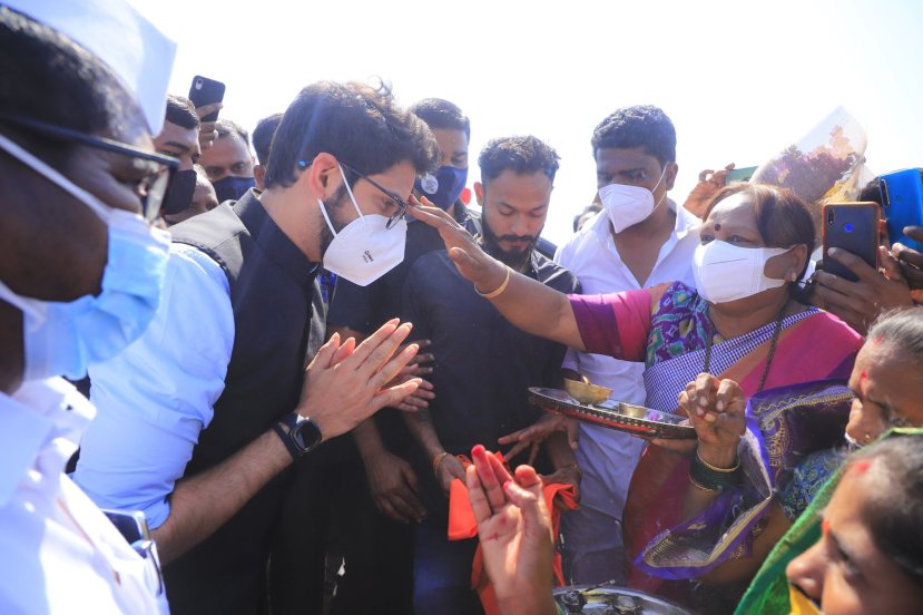 Maharashtra Minister Aaditya Thackeray today inaugurated a bridge in Shendripada of Nashik