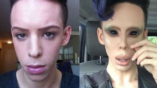 alien look of girl