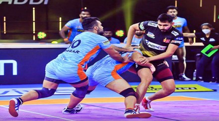 PKL 2021 22, Telugu Titans vs Bengal Warriors Latest Score
