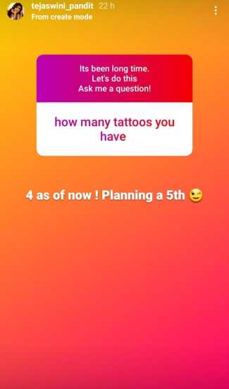 ask me a question instagram by Marathi Actress tejaswini pandit everything you want to know