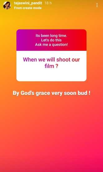 ask me a question instagram by Marathi Actress tejaswini pandit everything you want to know