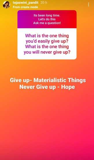 ask me a question instagram by Marathi Actress tejaswini pandit everything you want to know