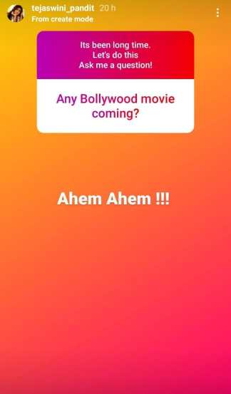 ask me a question instagram by Marathi Actress tejaswini pandit everything you want to know