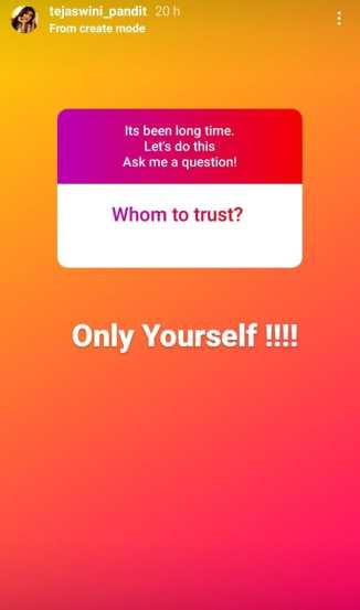 ask me a question instagram by Marathi Actress tejaswini pandit everything you want to know