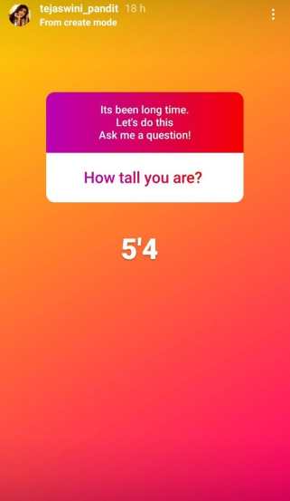ask me a question instagram by Marathi Actress tejaswini pandit everything you want to know
