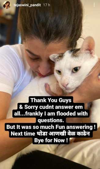 ask me a question instagram by Marathi Actress tejaswini pandit everything you want to know