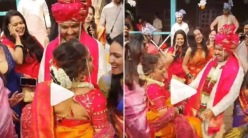 Viral Video: लग्नमंडपात पुष्पा चित्रपटाची क्रेझ, ‘ओ अंतवा’ गाण्यावर वधूवराने धरला ठेका; शेवटी नवरा म्हणाला चला आता…