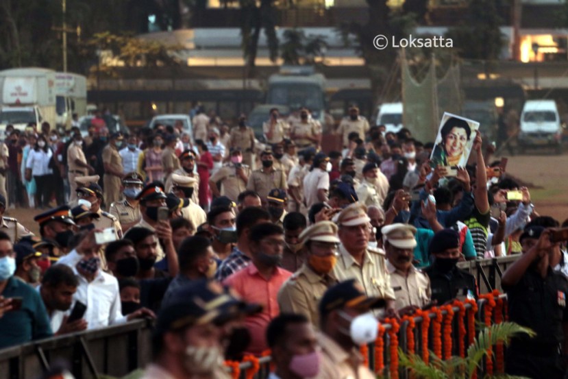 Singing Legend Lata Mangeshkar Funeral Photos