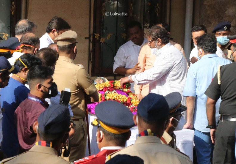 Singing Legend Lata Mangeshkar Funeral Photos