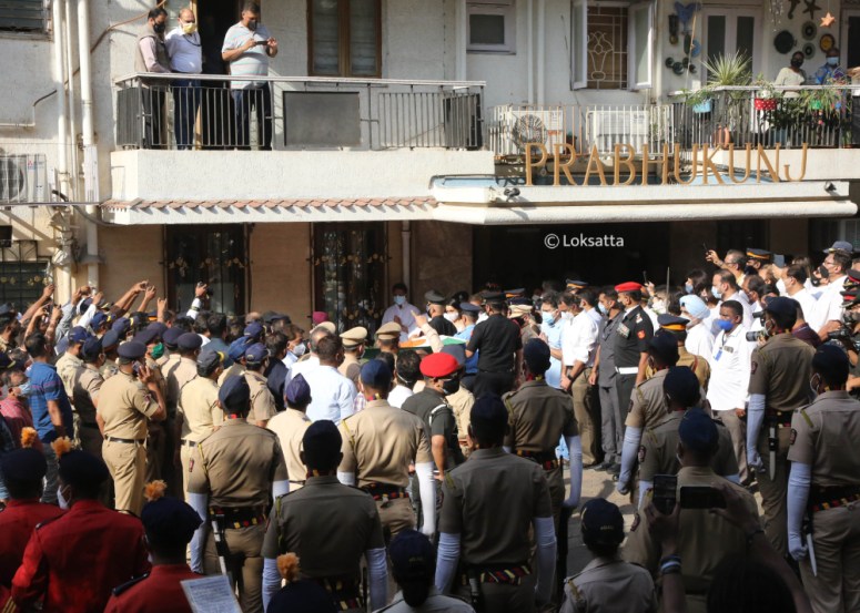 Singing Legend Lata Mangeshkar Funeral Photos