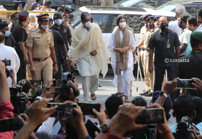 Singing Legend Lata Mangeshkar Funeral Photos