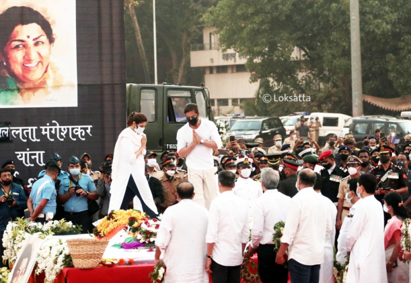 Singing Legend Lata Mangeshkar Funeral Photos