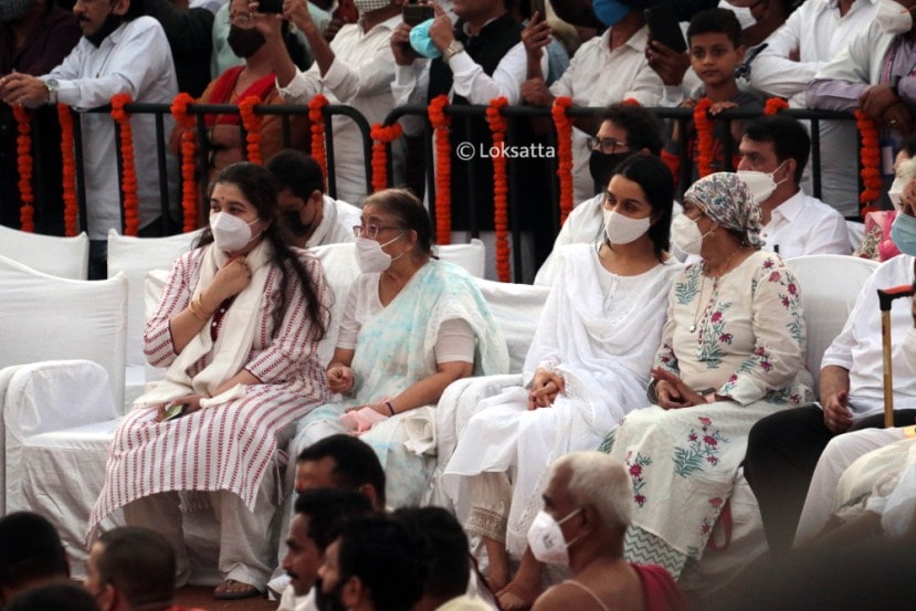 Singing Legend Lata Mangeshkar Funeral Photos