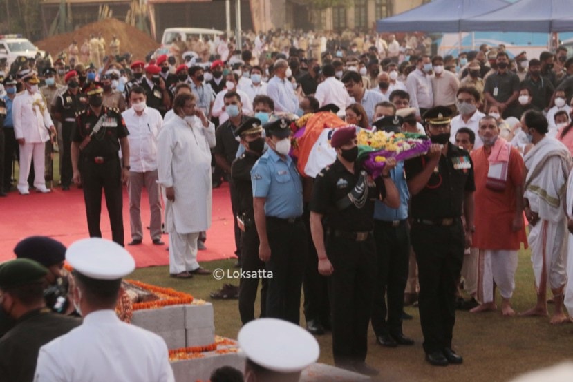 Singing Legend Lata Mangeshkar Funeral Photos